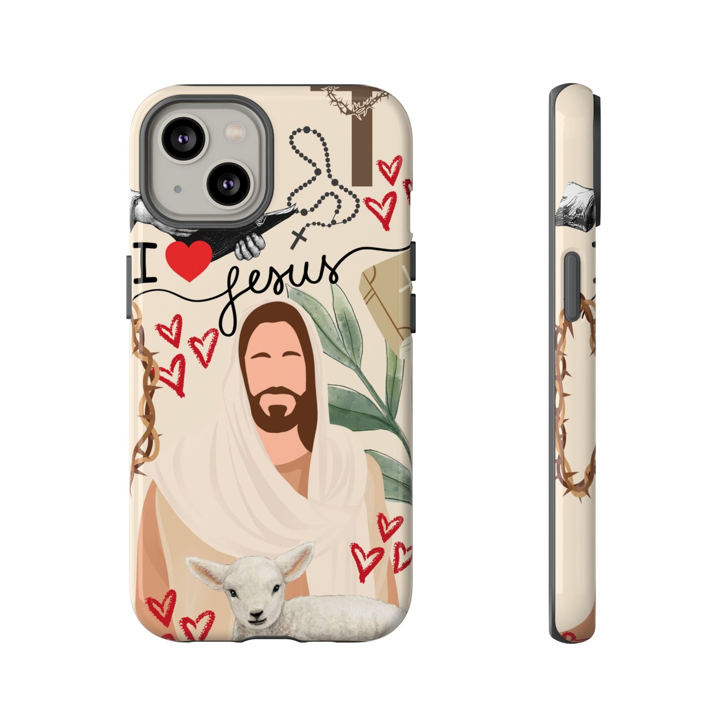 Vibrant Phone Case with Religious Art, Tough Cases for Devotees, Faith-Inspired Design