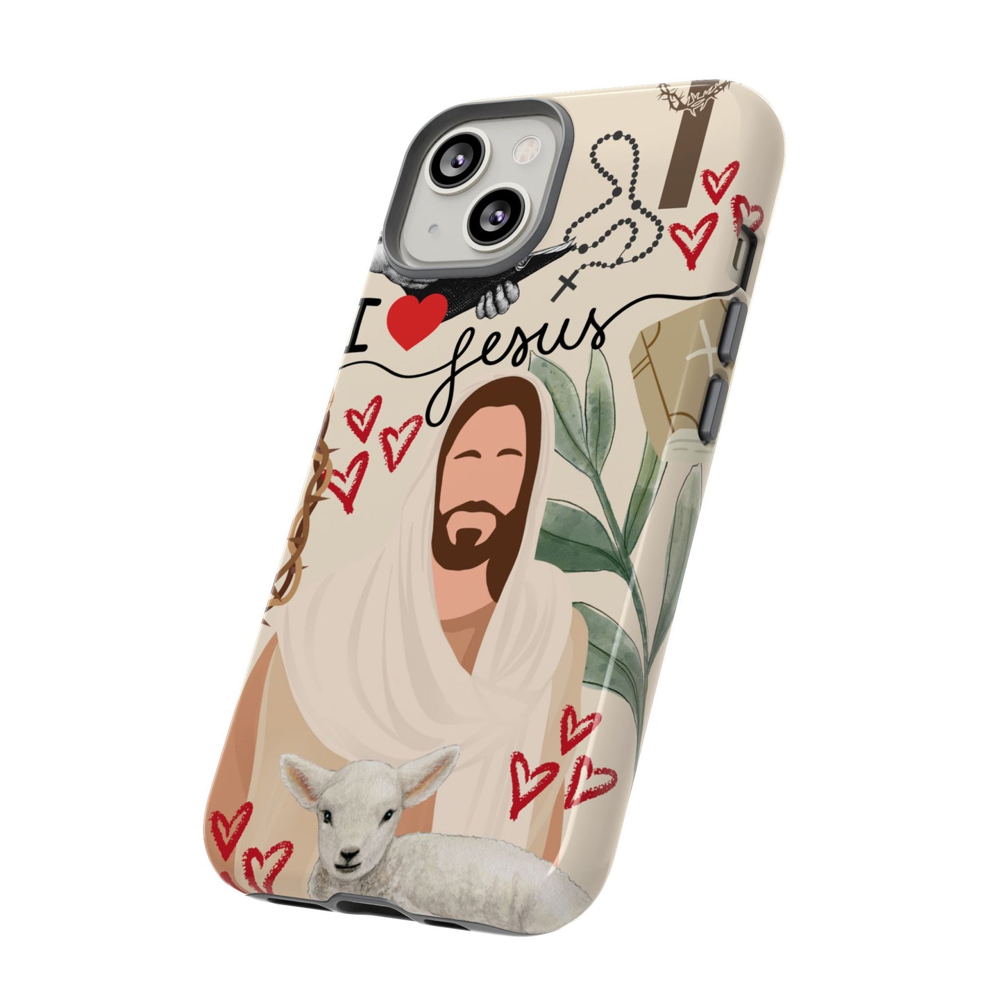 Vibrant Phone Case with Religious Art, Tough Cases for Devotees, Faith-Inspired Design
