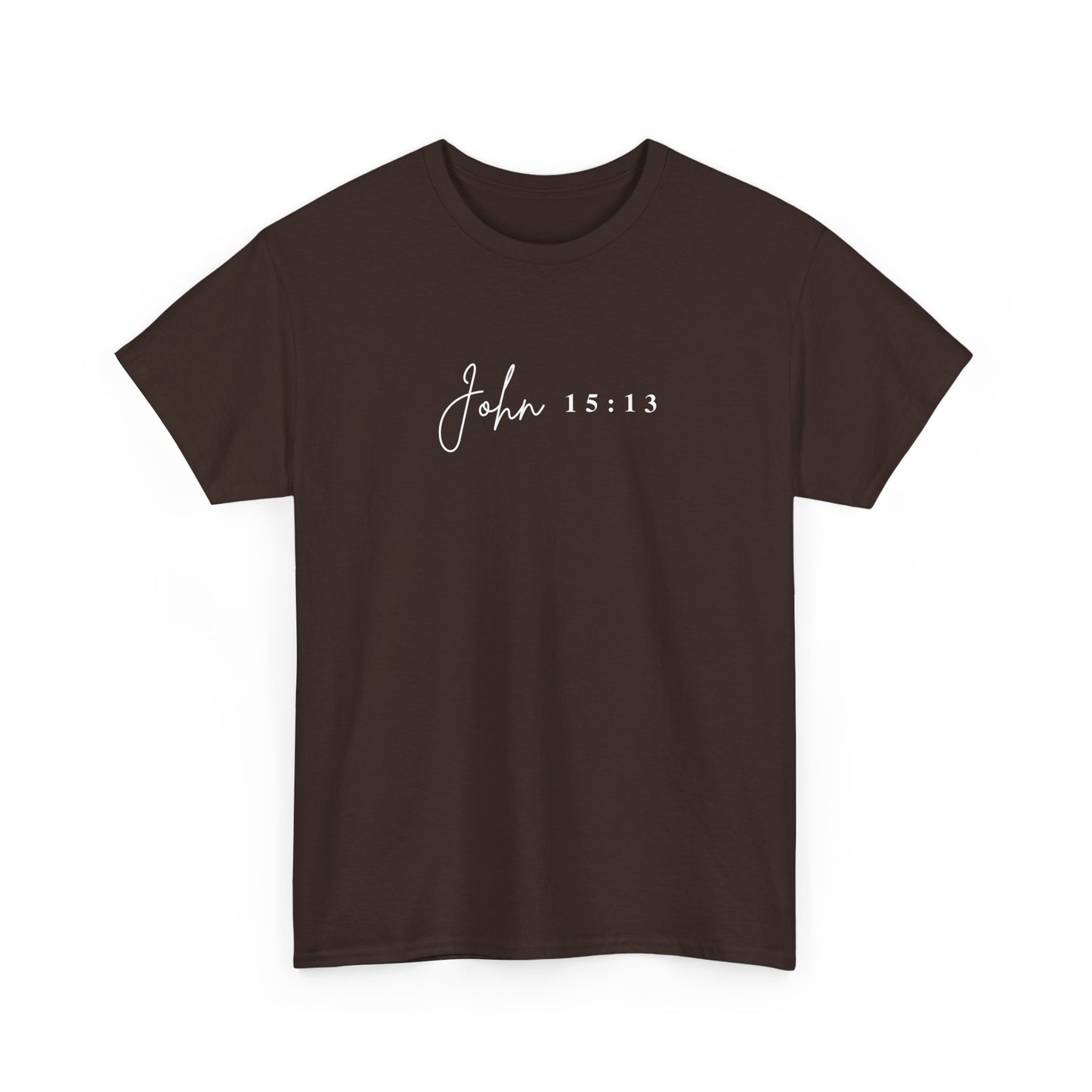 Minimalist Jesus Line Art T-Shirt – John 15:13 Crown of Thorns Design