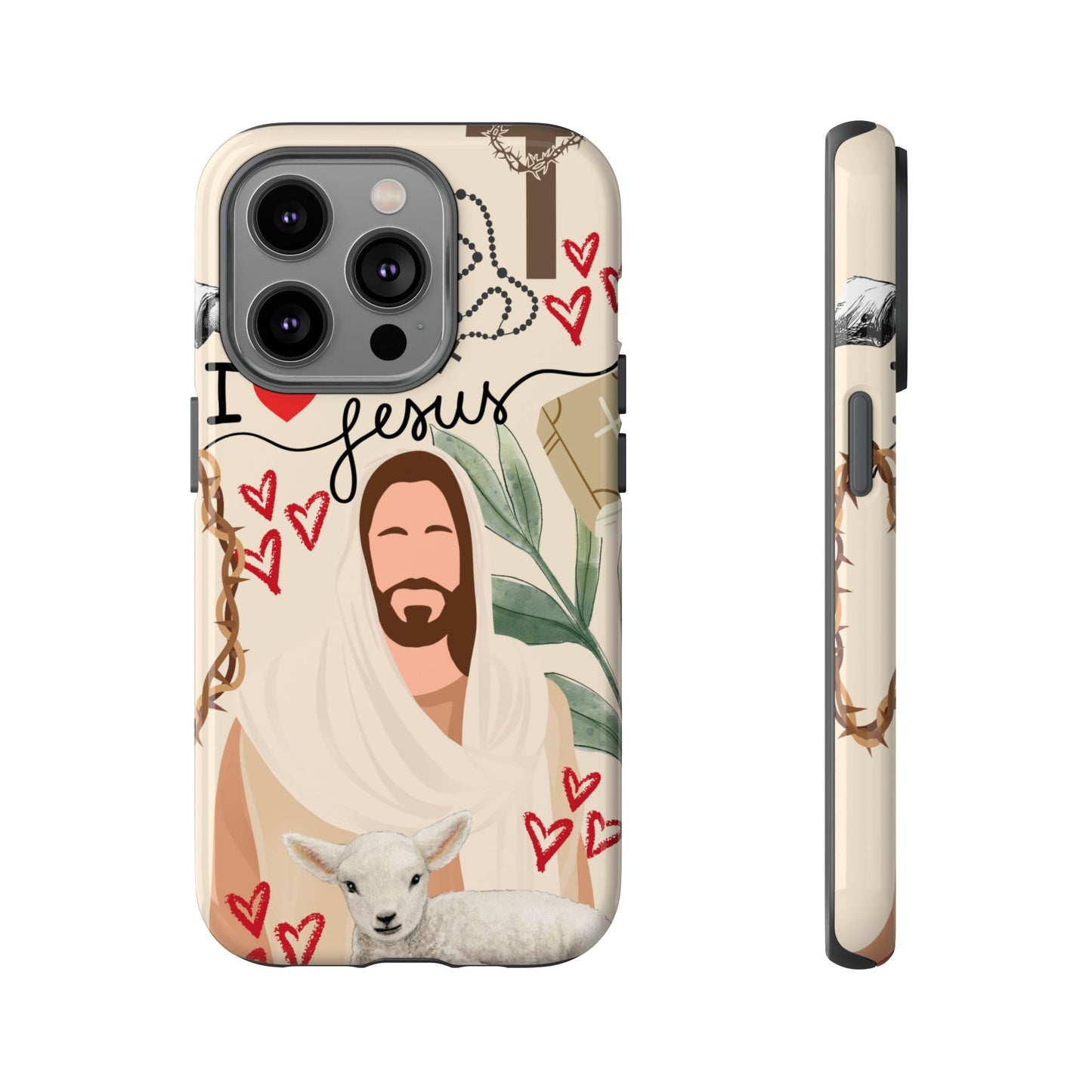 Vibrant Phone Case with Religious Art, Tough Cases for Devotees, Faith-Inspired Design