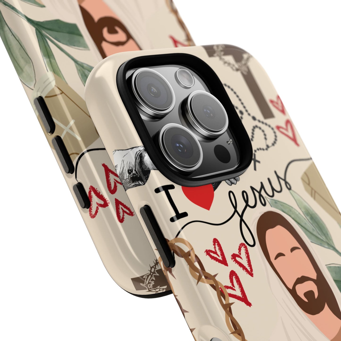 Vibrant Phone Case with Religious Art, Tough Cases for Devotees, Faith-Inspired Design