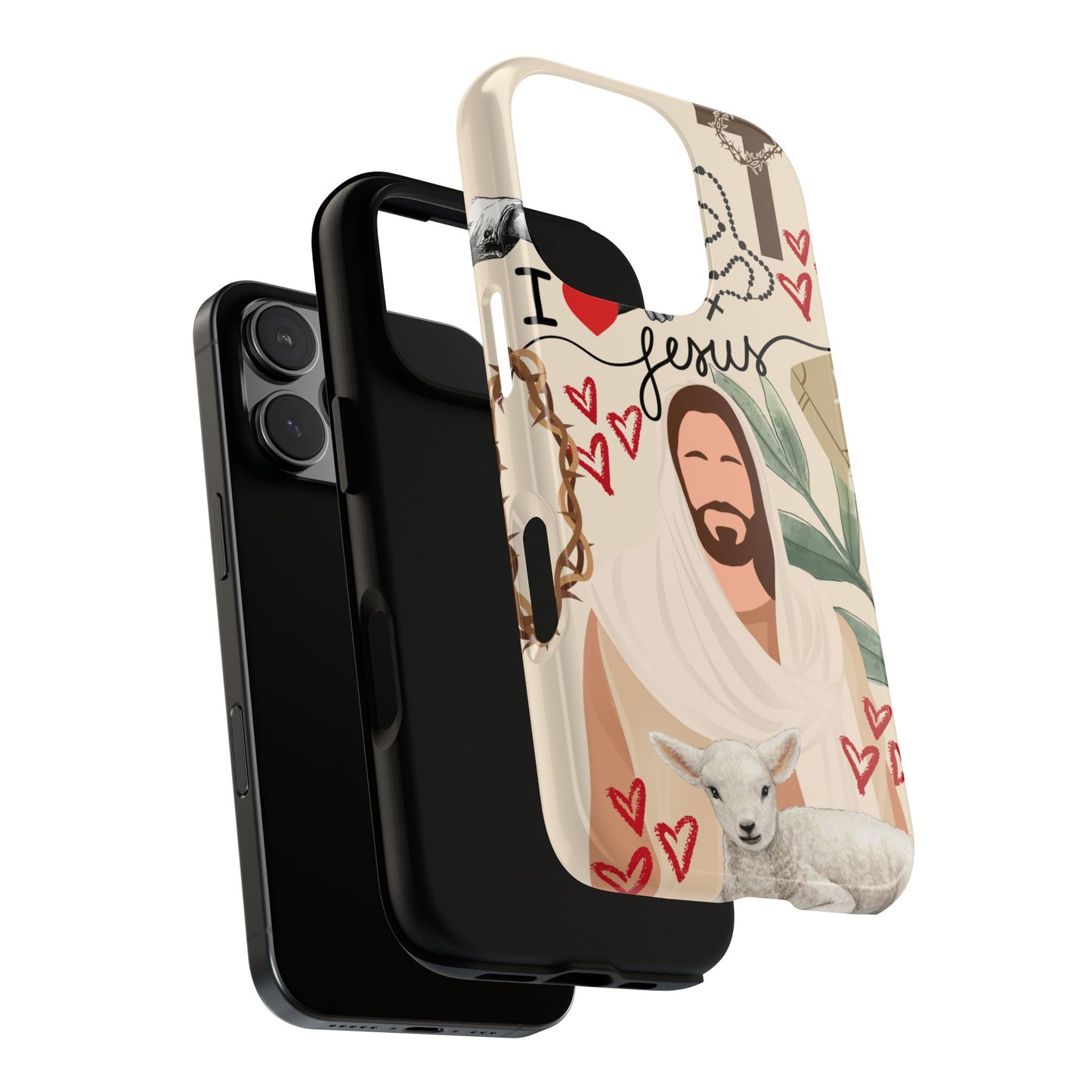 Vibrant Phone Case with Religious Art, Tough Cases for Devotees, Faith-Inspired Design