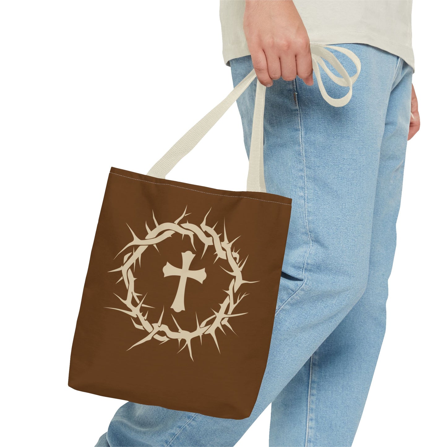 Christ Crown Tote, Faith-Inspired Tote Bag