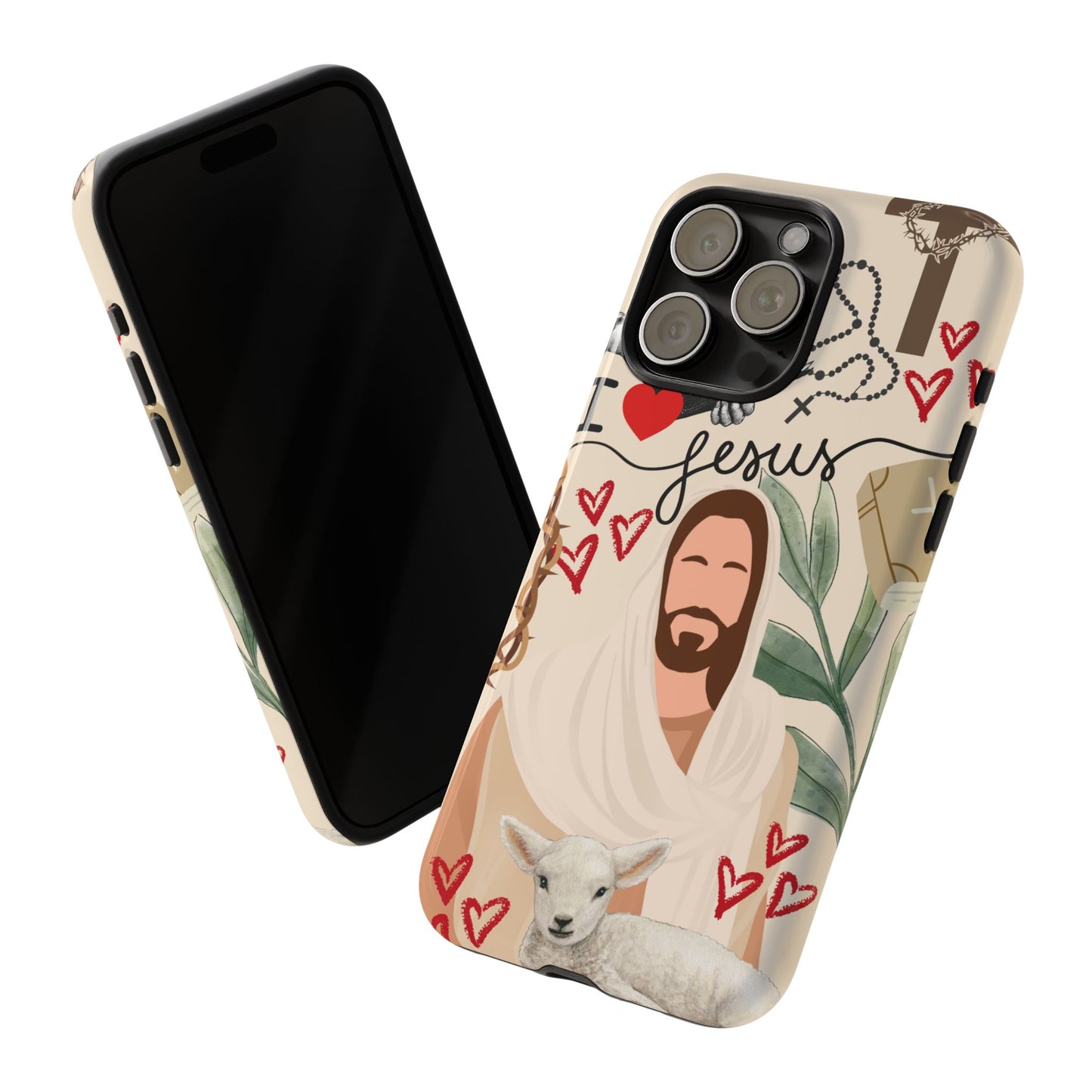 Vibrant Phone Case with Religious Art, Tough Cases for Devotees, Faith-Inspired Design