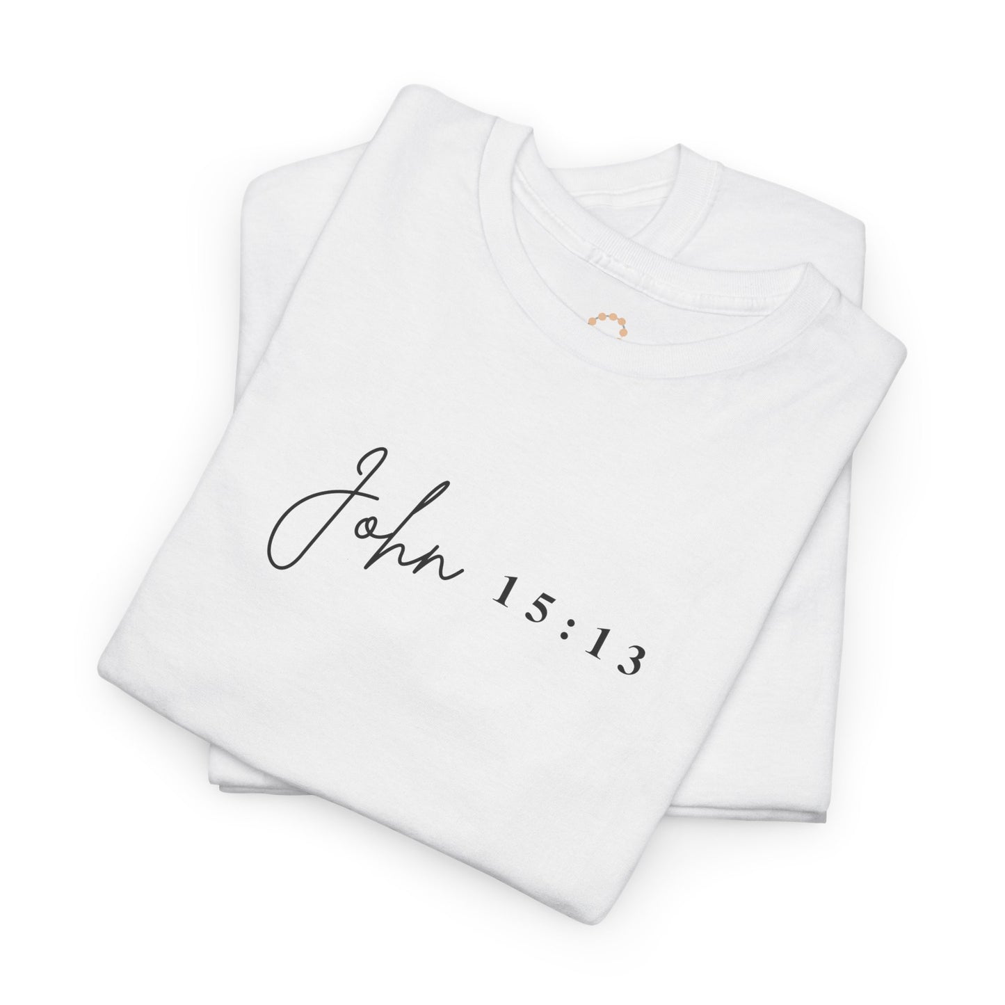 Minimalist Jesus Line Art T-Shirt – John 15:13 Crown of Thorns Design
