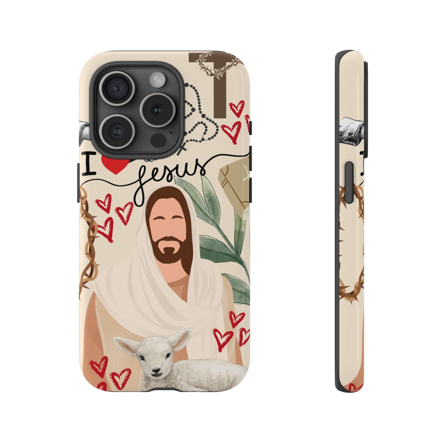 Vibrant Phone Case with Religious Art, Tough Cases for Devotees, Faith-Inspired Design