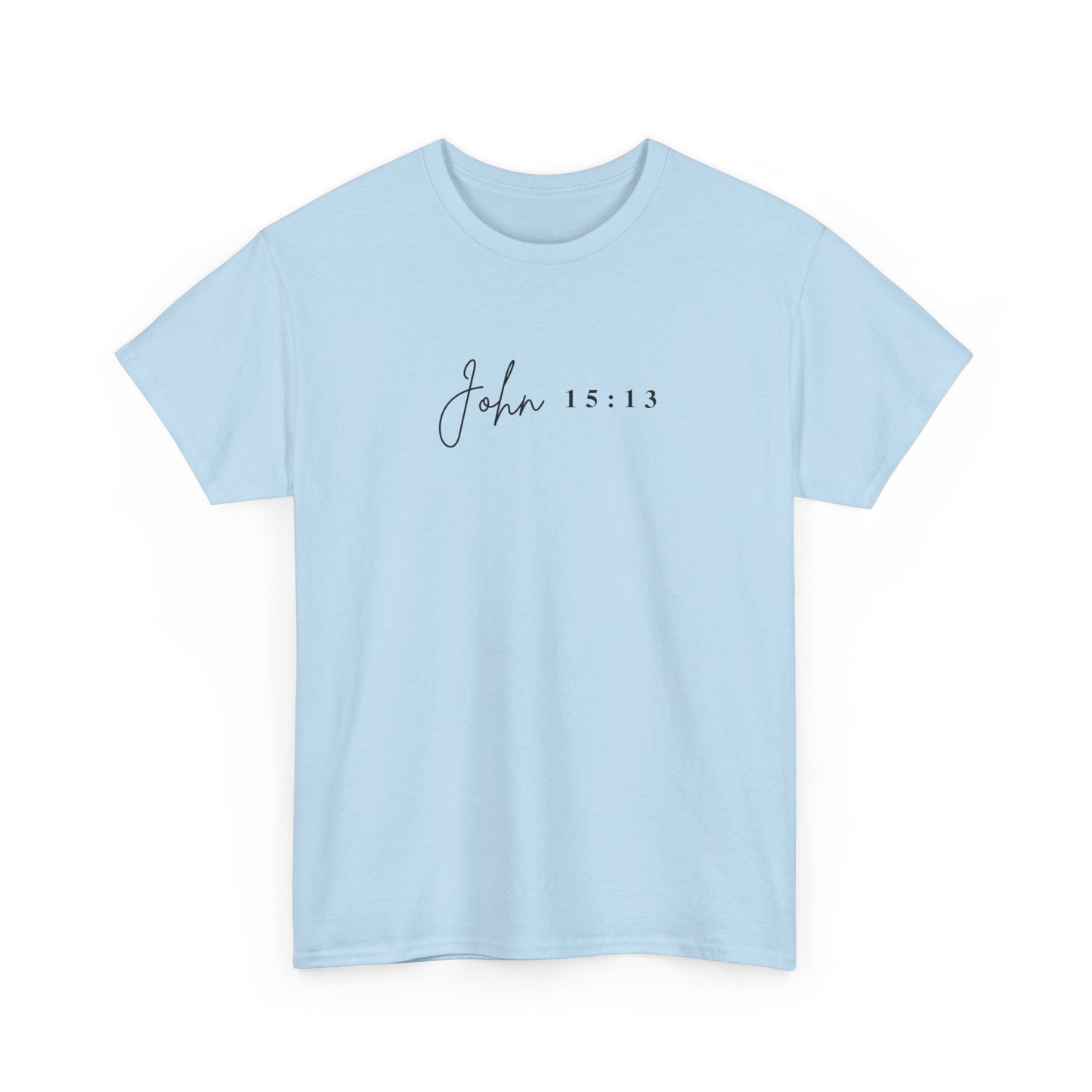 Minimalist Jesus Line Art T-Shirt – John 15:13 Crown of Thorns Design
