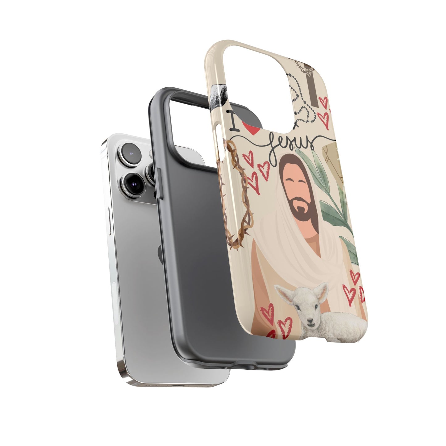 Vibrant Phone Case with Religious Art, Tough Cases for Devotees, Faith-Inspired Design