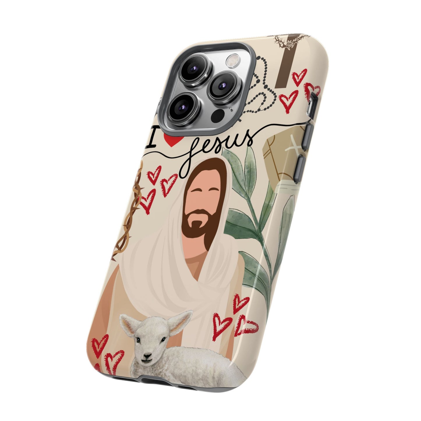 Vibrant Phone Case with Religious Art, Tough Cases for Devotees, Faith-Inspired Design