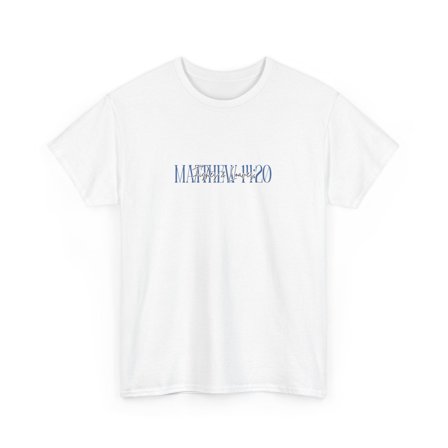 Matthew 14:20 Fishes and Loaves T-Shirt – Miracle of Multiplication Christian Tee