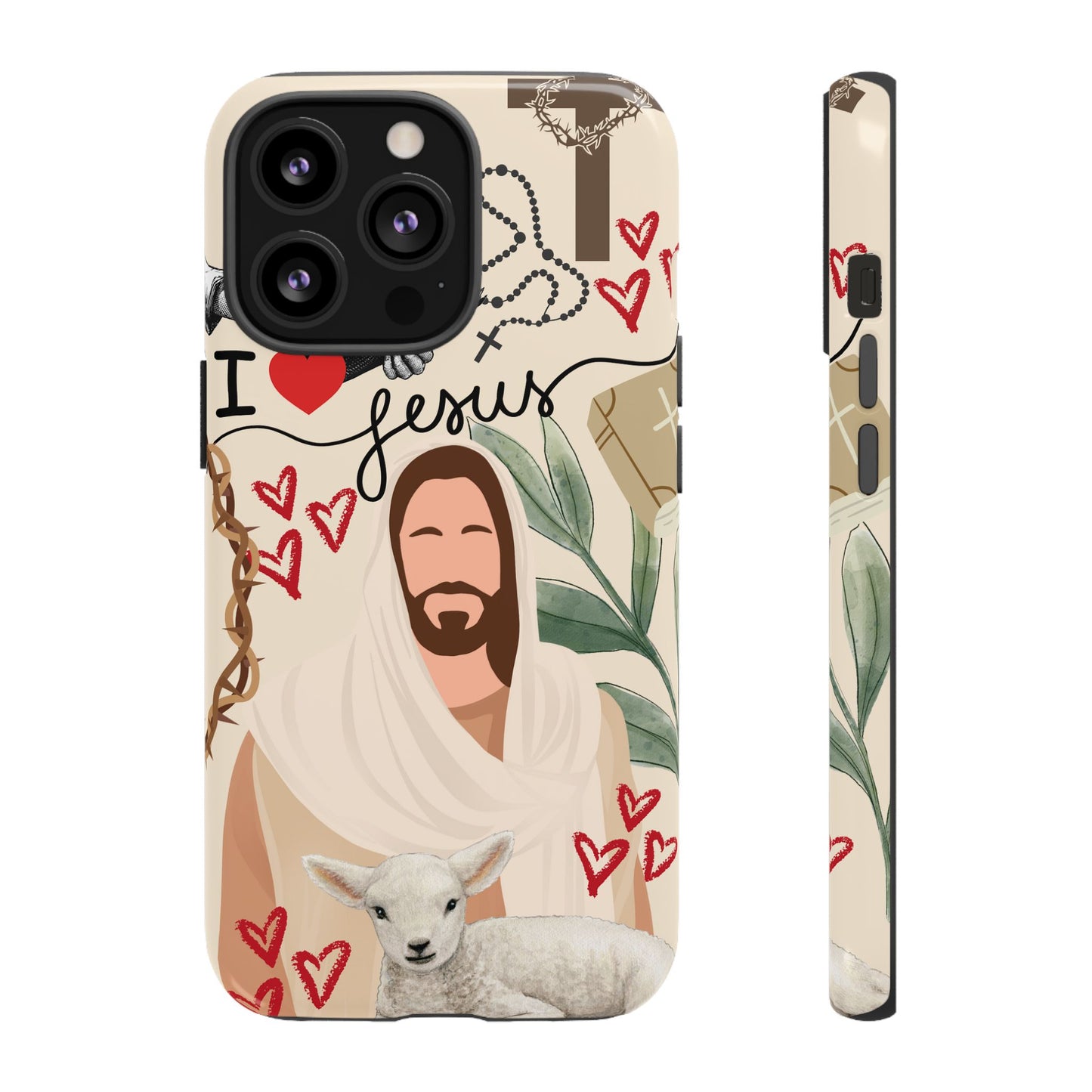 Vibrant Phone Case with Religious Art, Tough Cases for Devotees, Faith-Inspired Design