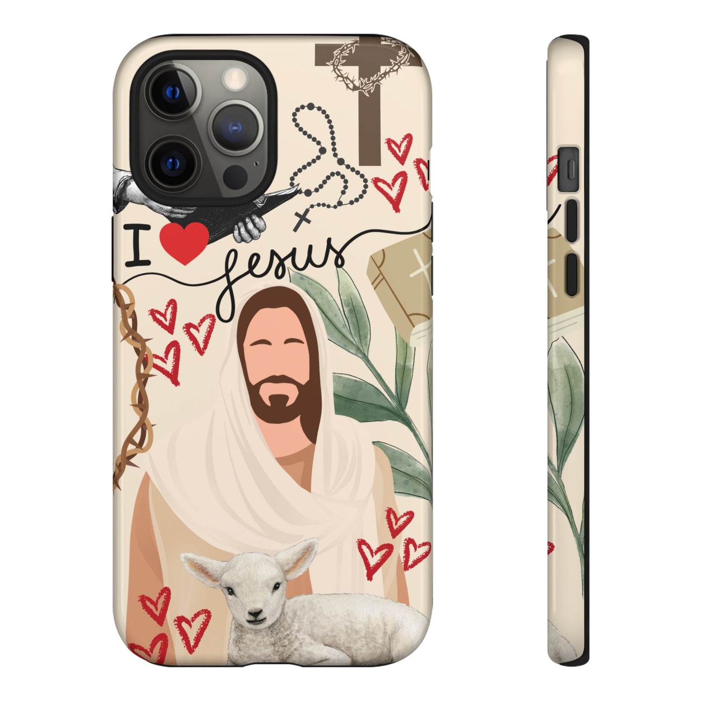 Vibrant Phone Case with Religious Art, Tough Cases for Devotees, Faith-Inspired Design