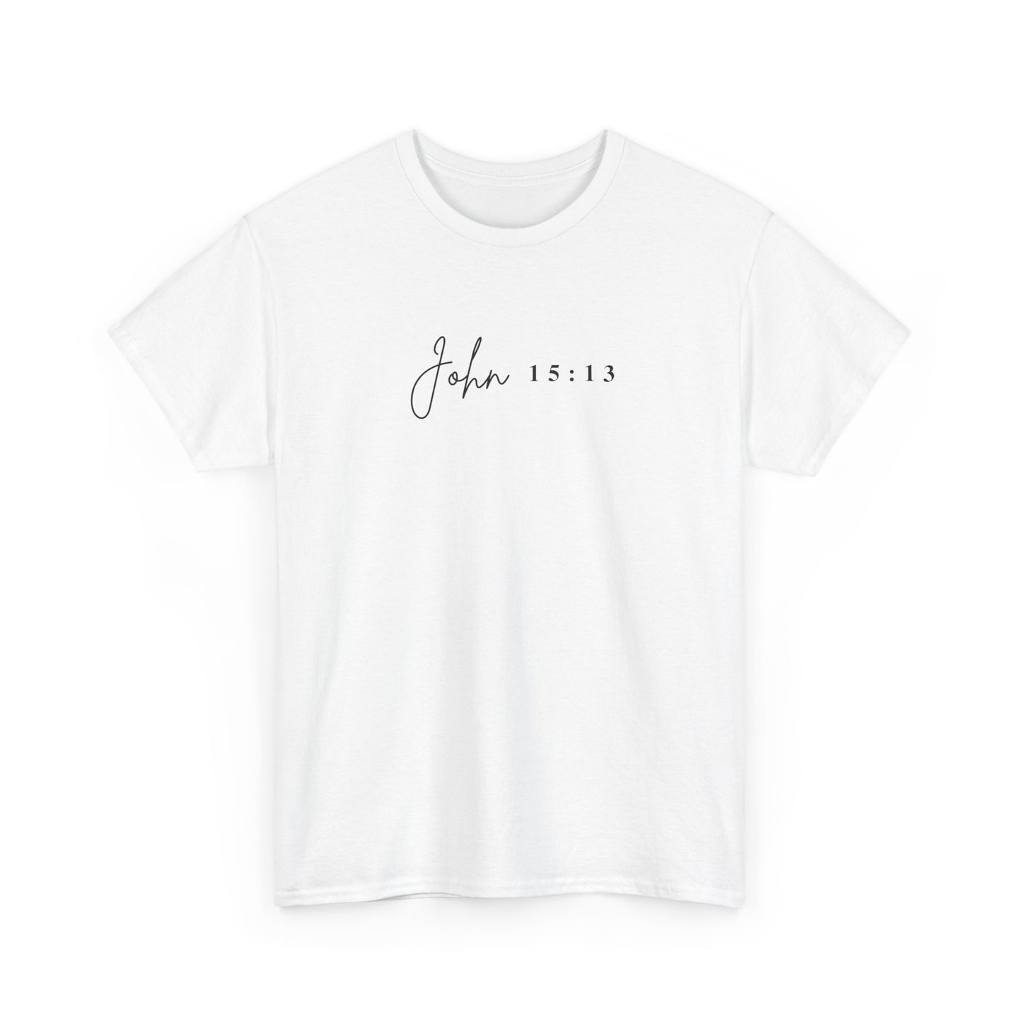 Minimalist Jesus Line Art T-Shirt – John 15:13 Crown of Thorns Design