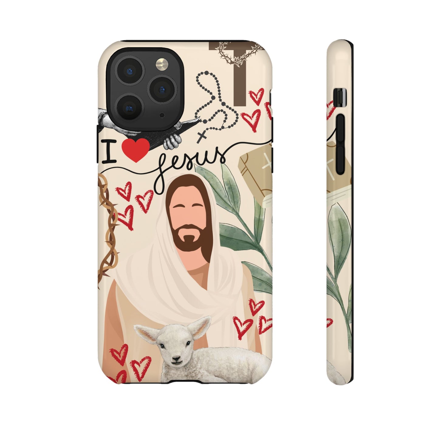 Vibrant Phone Case with Religious Art, Tough Cases for Devotees, Faith-Inspired Design