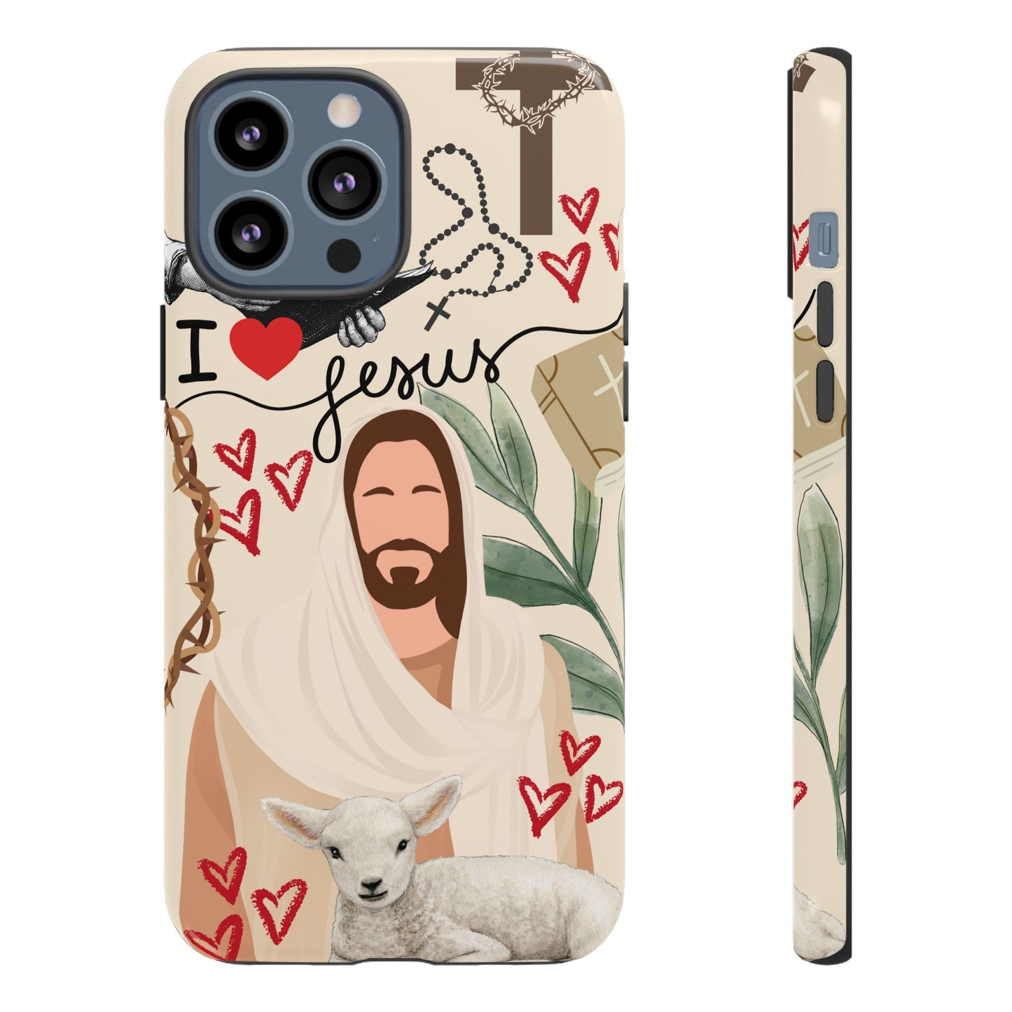 Vibrant Phone Case with Religious Art, Tough Cases for Devotees, Faith-Inspired Design