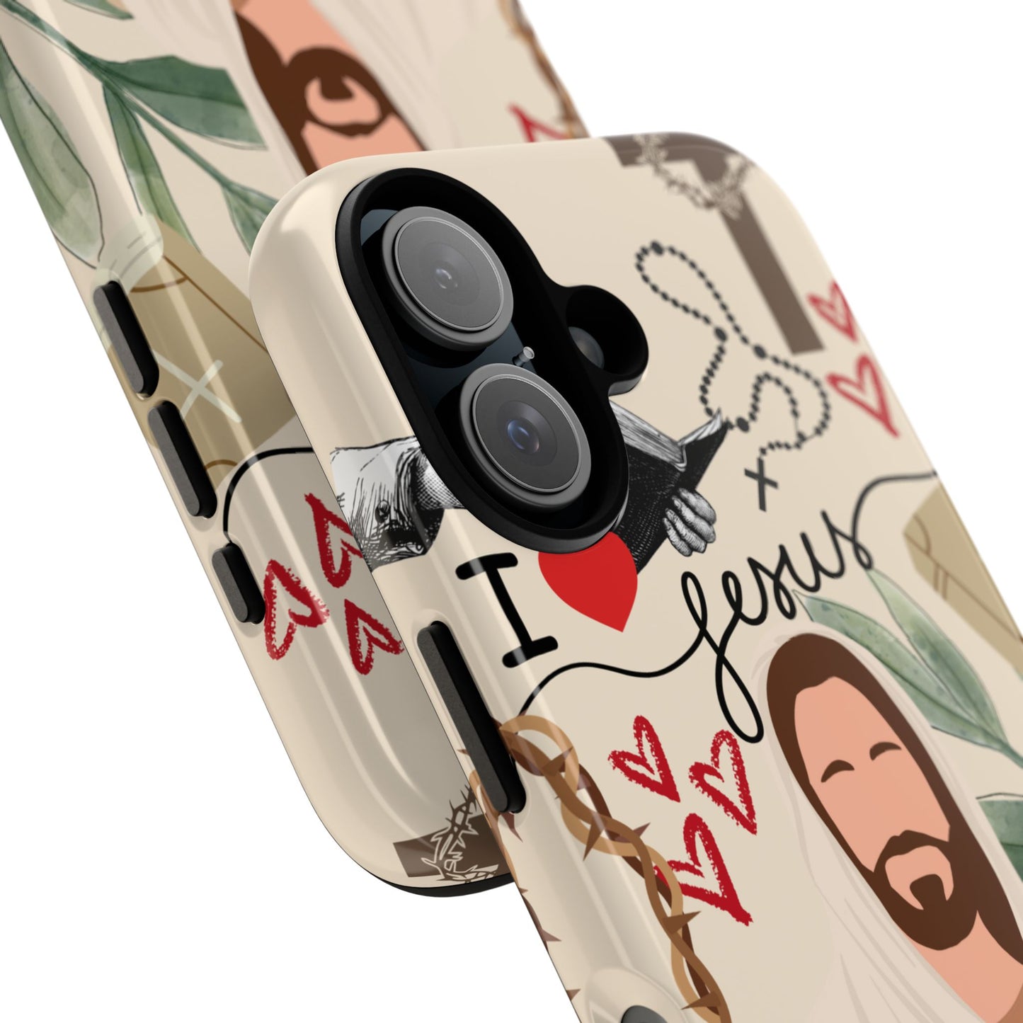 Vibrant Phone Case with Religious Art, Tough Cases for Devotees, Faith-Inspired Design