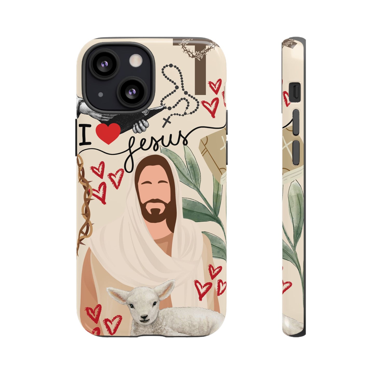 Vibrant Phone Case with Religious Art, Tough Cases for Devotees, Faith-Inspired Design
