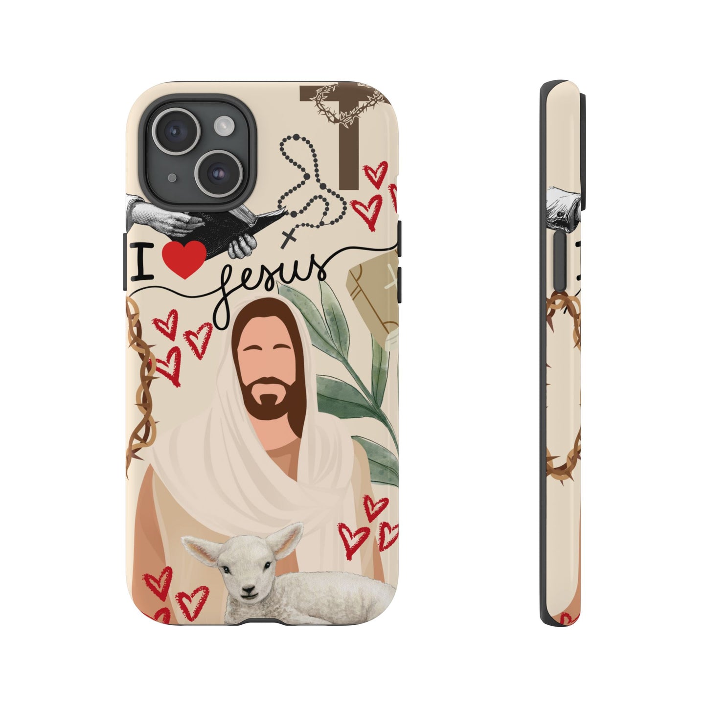 Vibrant Phone Case with Religious Art, Tough Cases for Devotees, Faith-Inspired Design