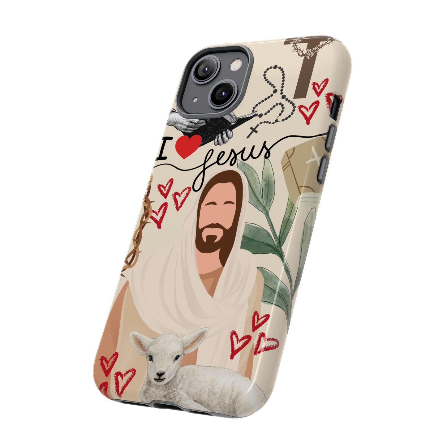 Vibrant Phone Case with Religious Art, Tough Cases for Devotees, Faith-Inspired Design