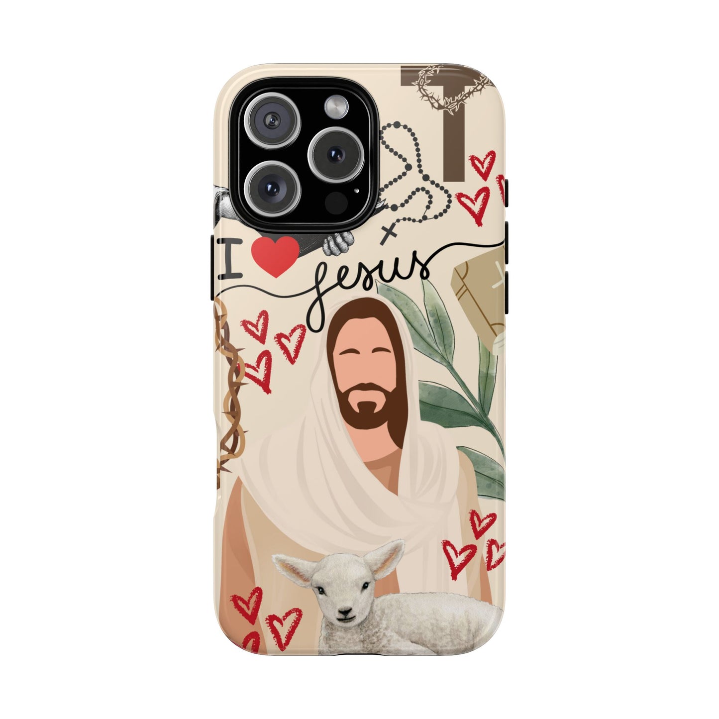 Vibrant Phone Case with Religious Art, Tough Cases for Devotees, Faith-Inspired Design