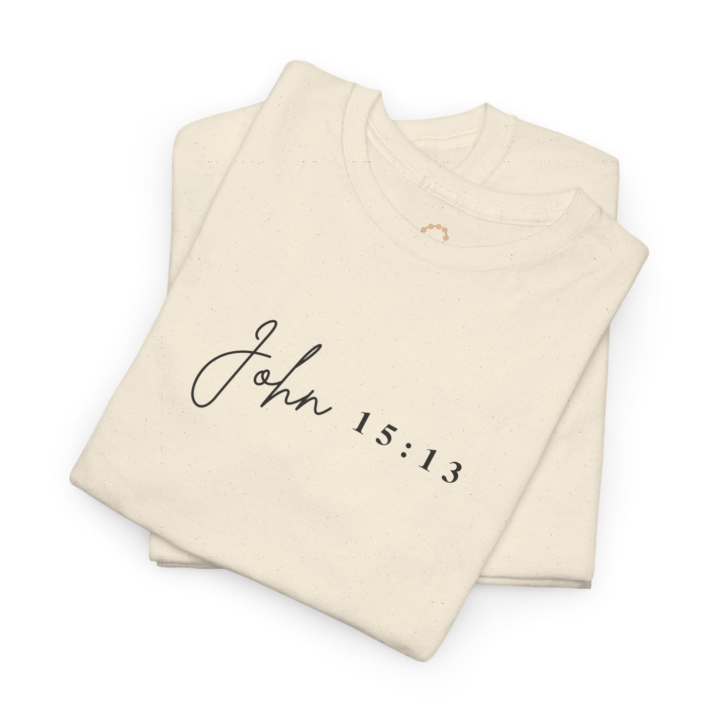 Minimalist Jesus Line Art T-Shirt – John 15:13 Crown of Thorns Design