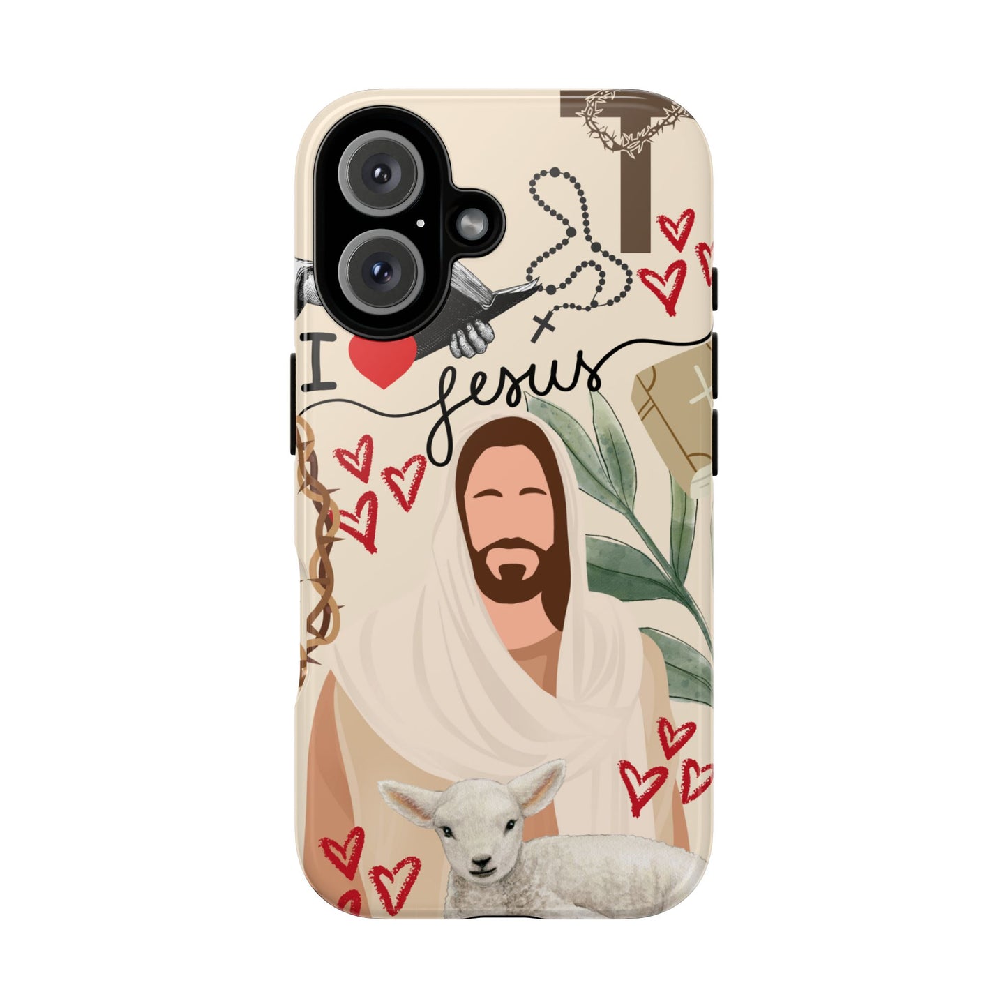 Vibrant Phone Case with Religious Art, Tough Cases for Devotees, Faith-Inspired Design