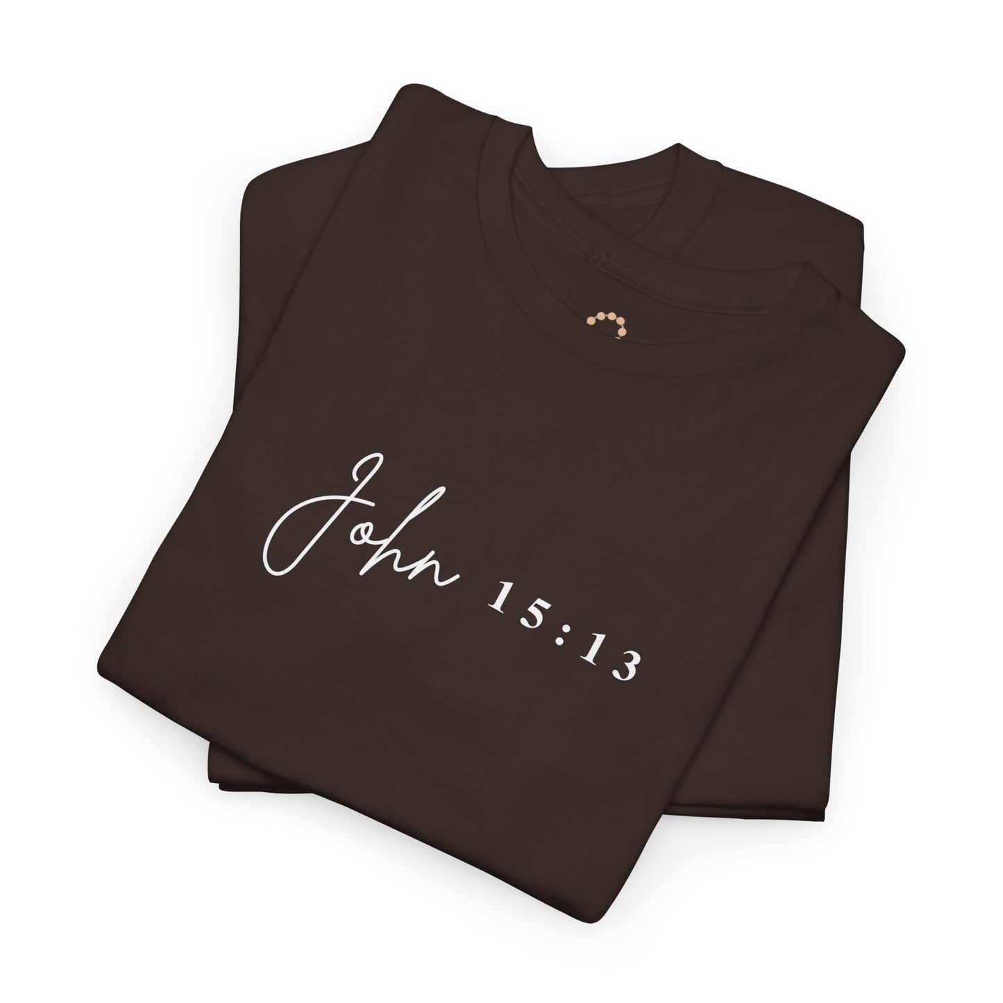 Minimalist Jesus Line Art T-Shirt – John 15:13 Crown of Thorns Design
