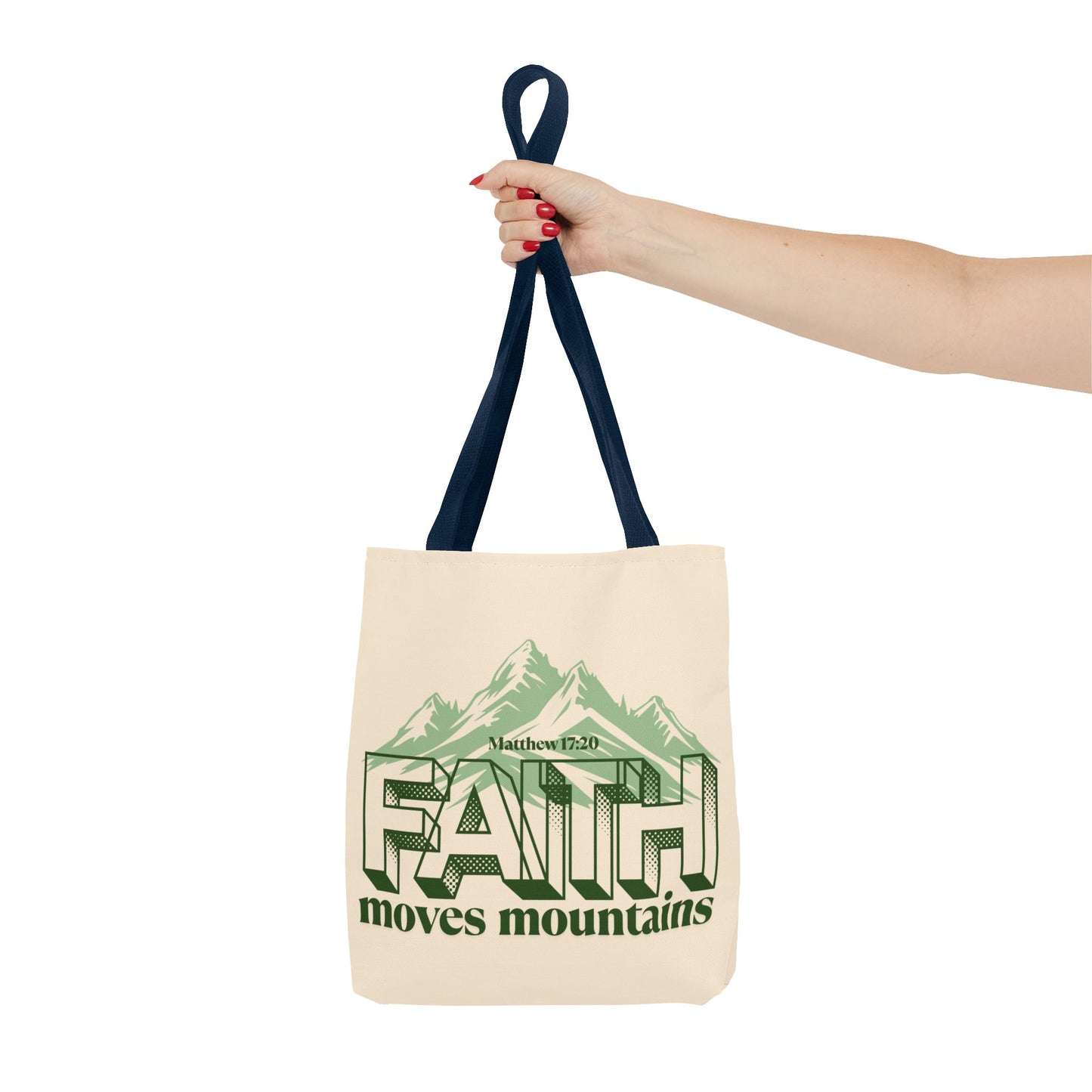 Mountain Faith Inspirational Tote Bag