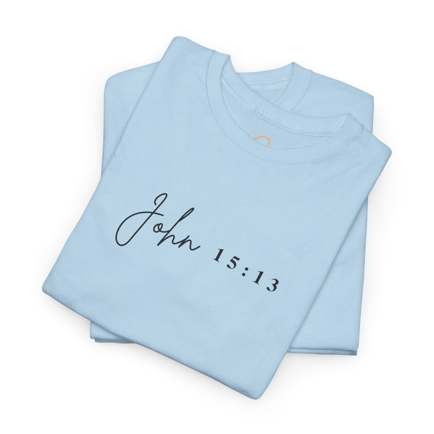Minimalist Jesus Line Art T-Shirt – John 15:13 Crown of Thorns Design