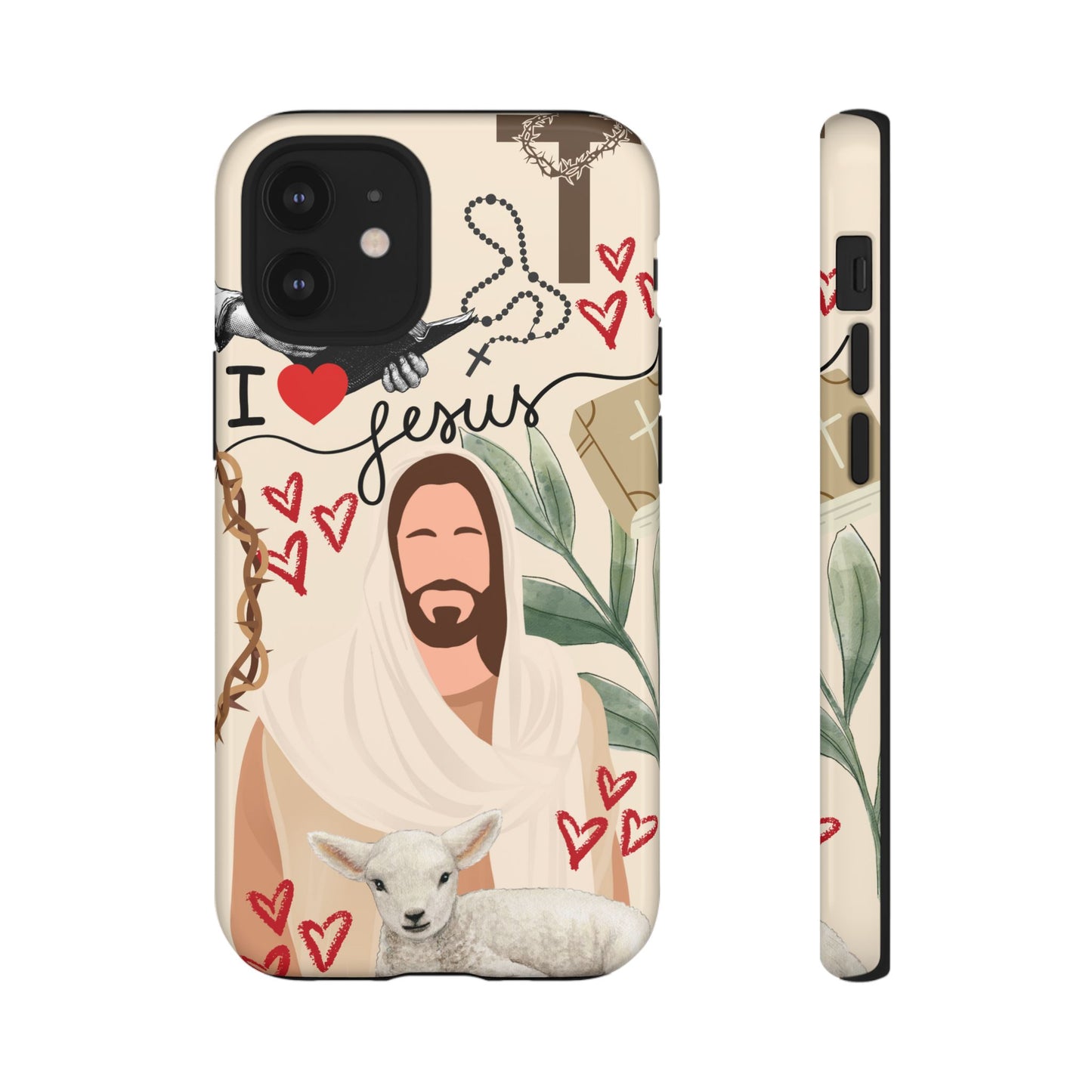 Vibrant Phone Case with Religious Art, Tough Cases for Devotees, Faith-Inspired Design