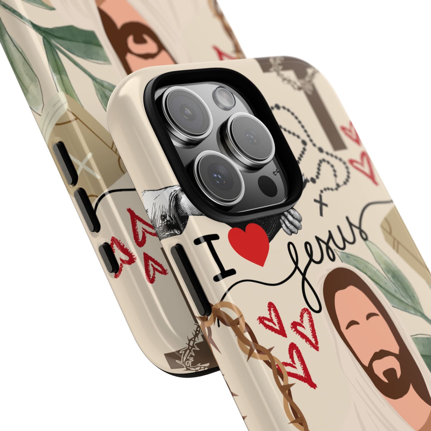 Vibrant Phone Case with Religious Art, Tough Cases for Devotees, Faith-Inspired Design