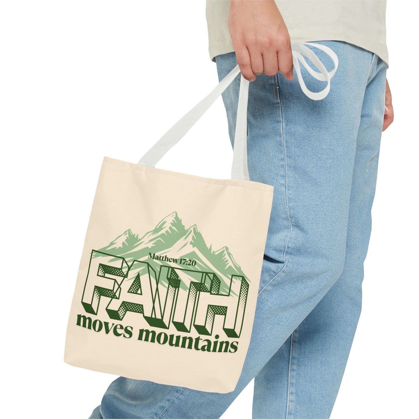 Mountain Faith Inspirational Tote Bag