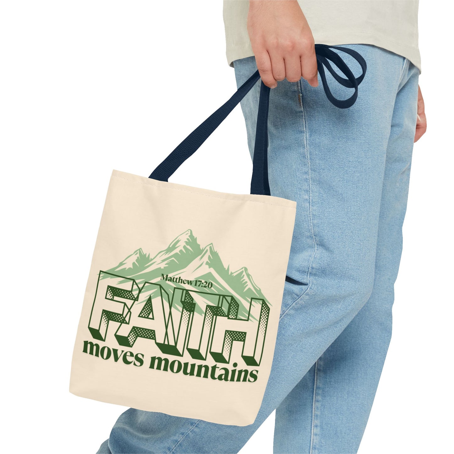 Mountain Faith Inspirational Tote Bag