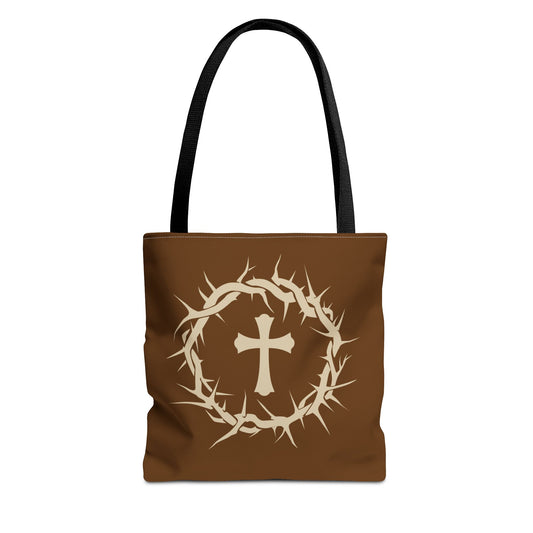 Christ Crown Tote, Faith-Inspired Tote Bag