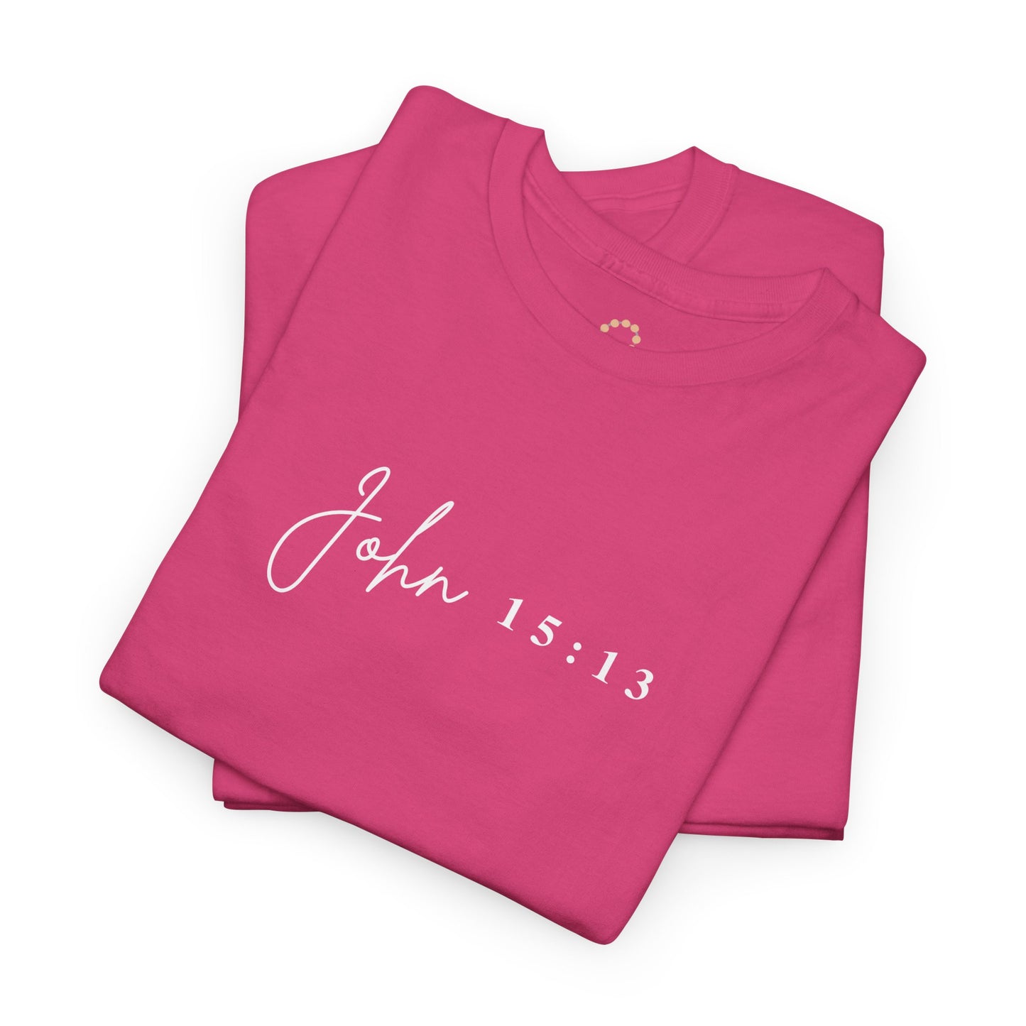 Minimalist Jesus Line Art T-Shirt – John 15:13 Crown of Thorns Design
