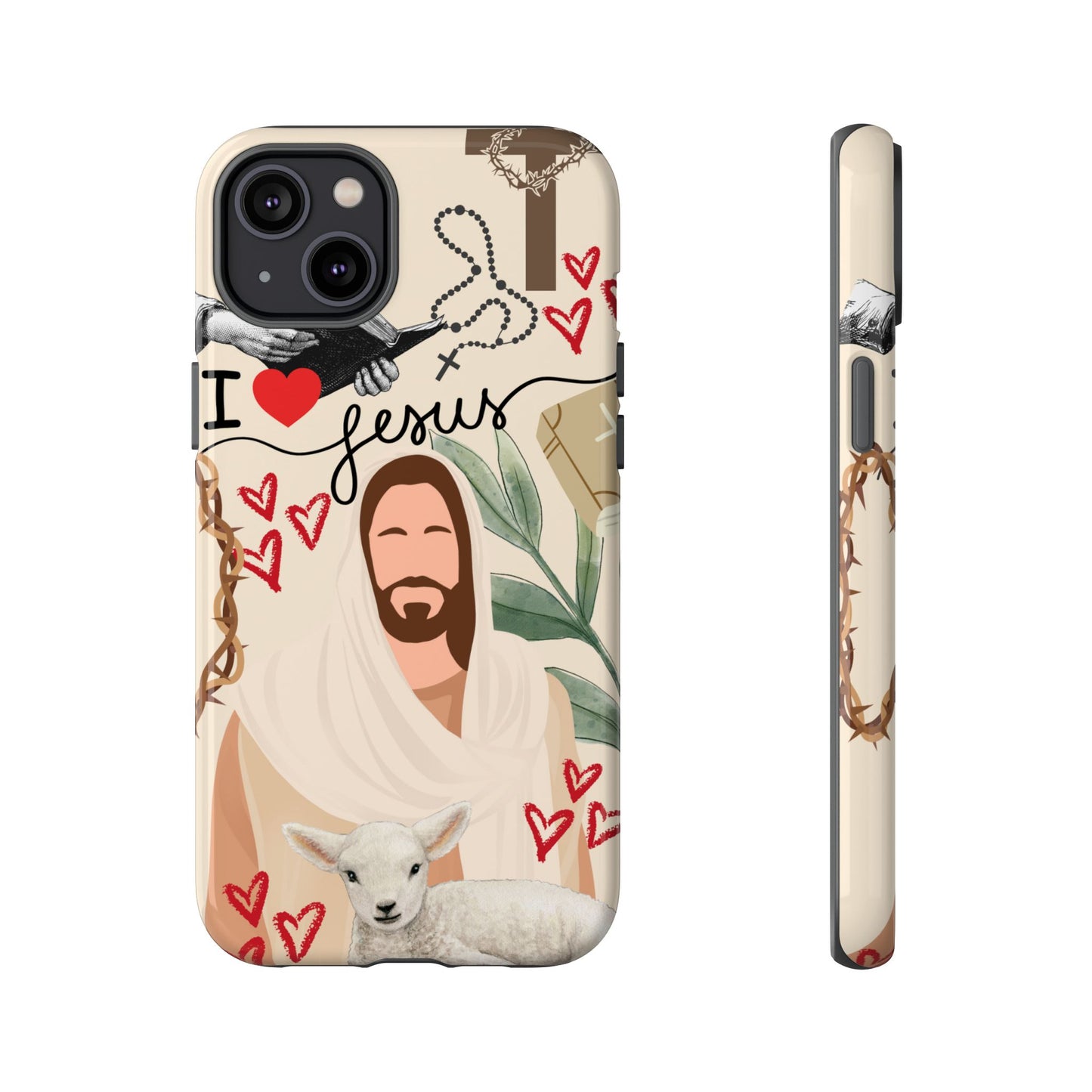 Vibrant Phone Case with Religious Art, Tough Cases for Devotees, Faith-Inspired Design