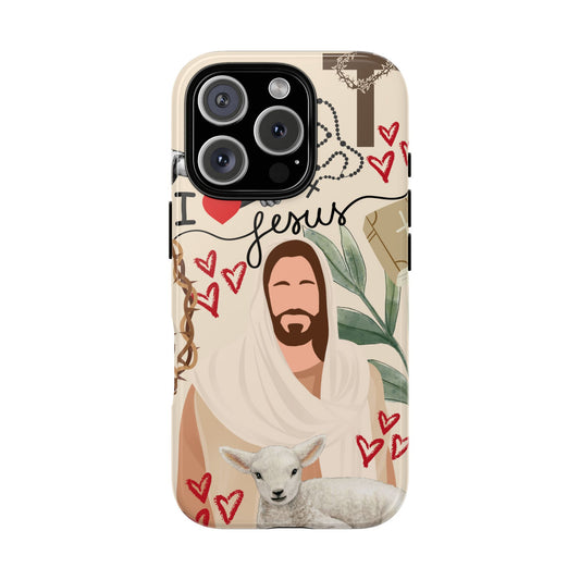 Vibrant Phone Case with Religious Art, Tough Cases for Devotees, Faith-Inspired Design