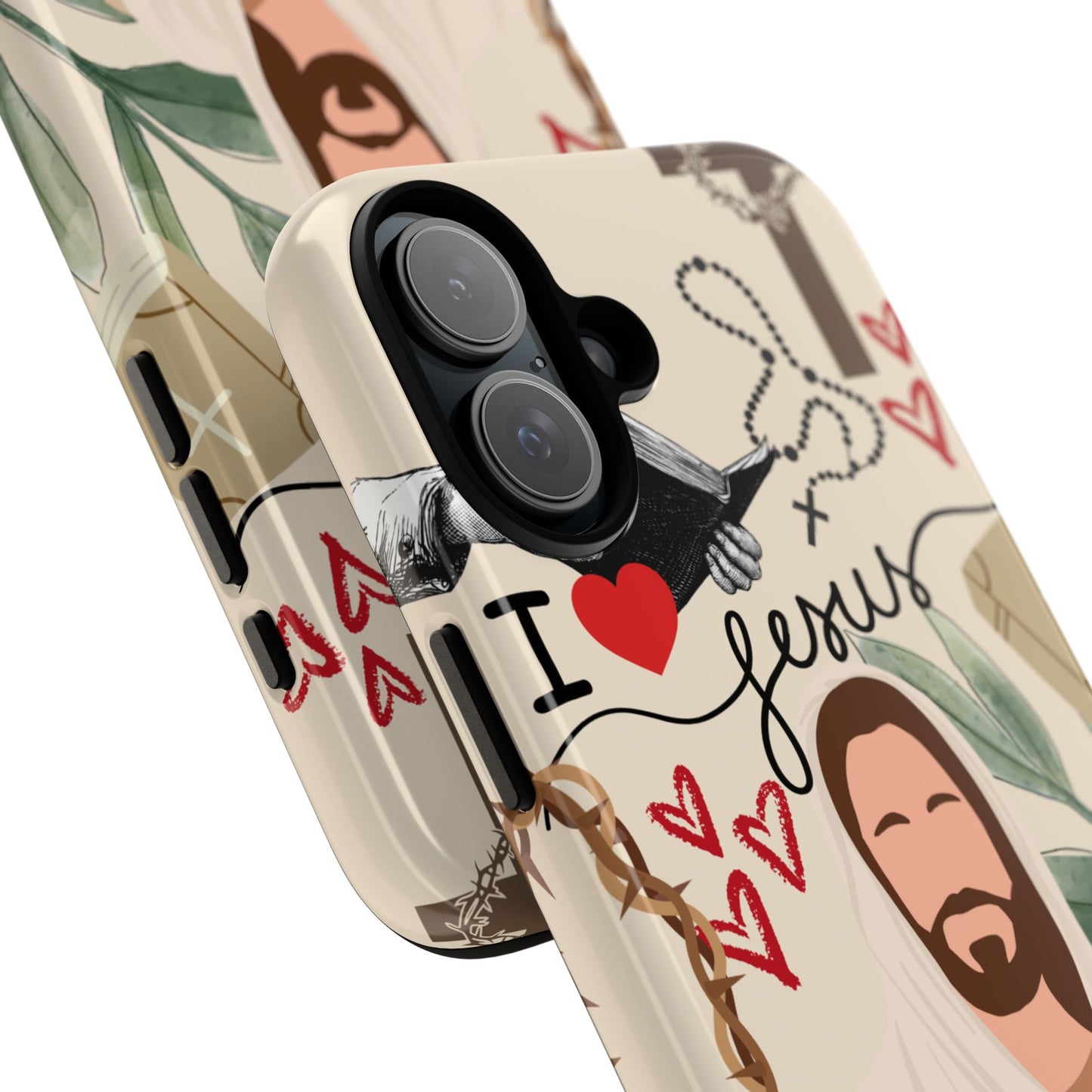 Vibrant Phone Case with Religious Art, Tough Cases for Devotees, Faith-Inspired Design