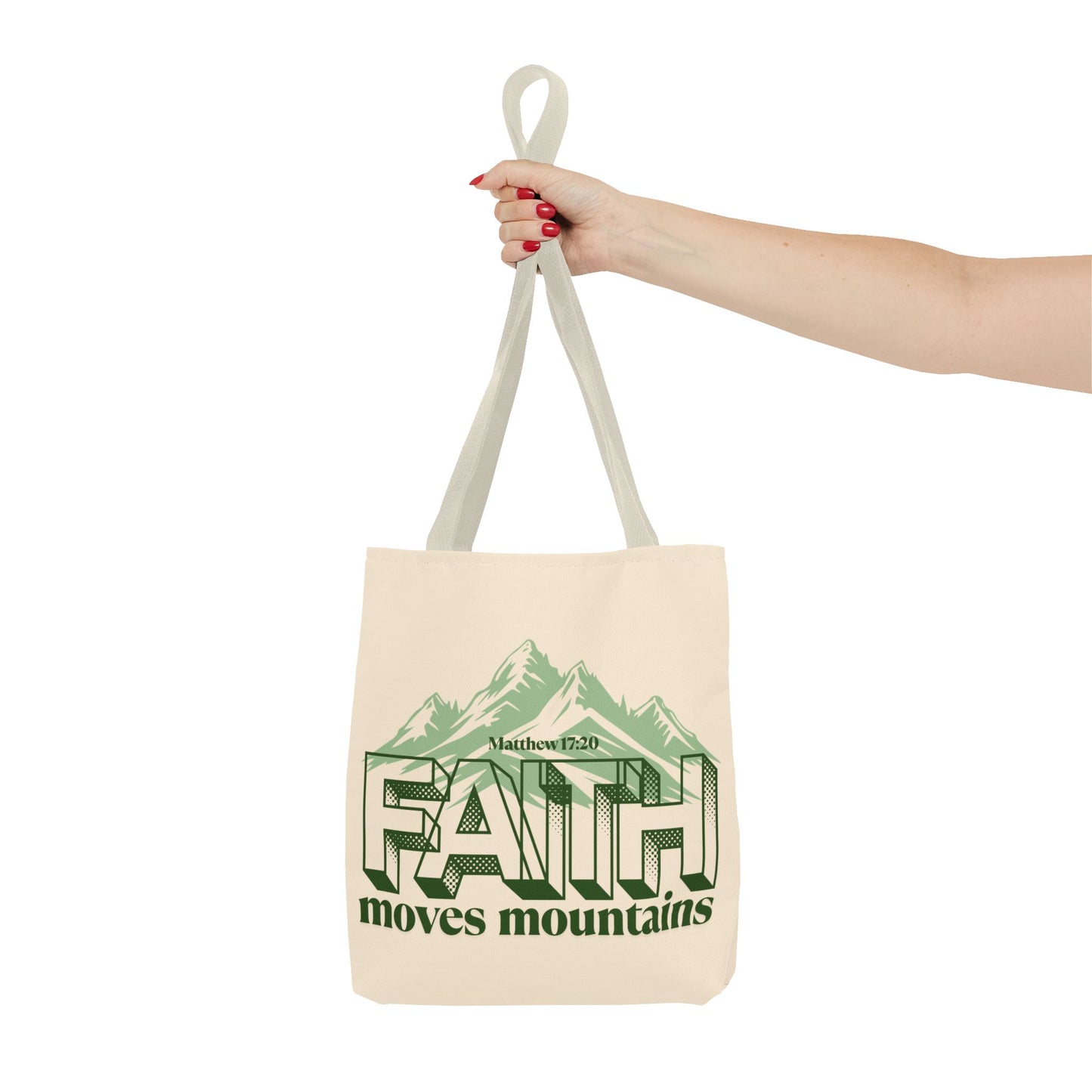 Mountain Faith Inspirational Tote Bag