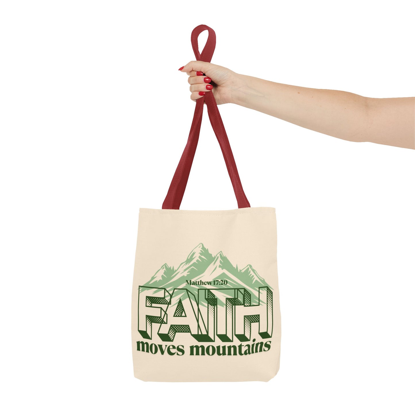 Mountain Faith Inspirational Tote Bag