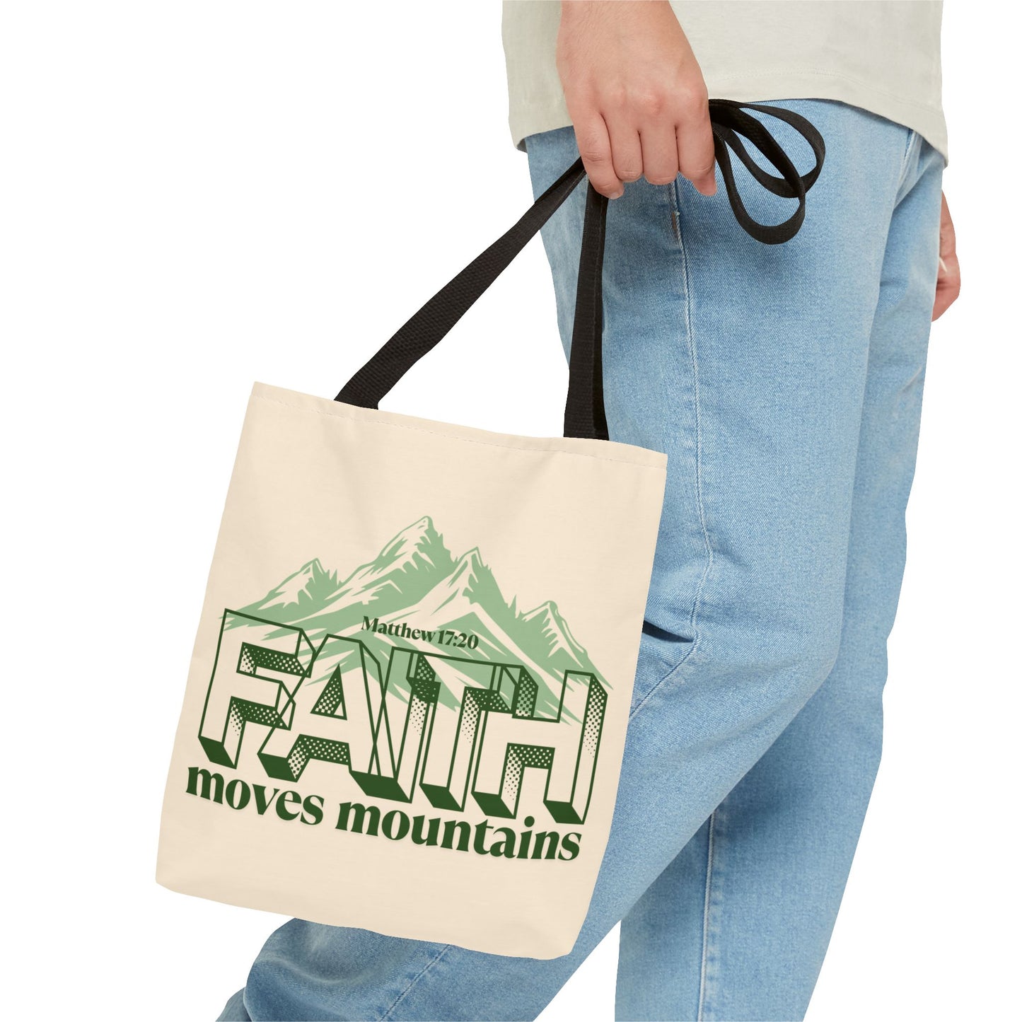 Mountain Faith Inspirational Tote Bag