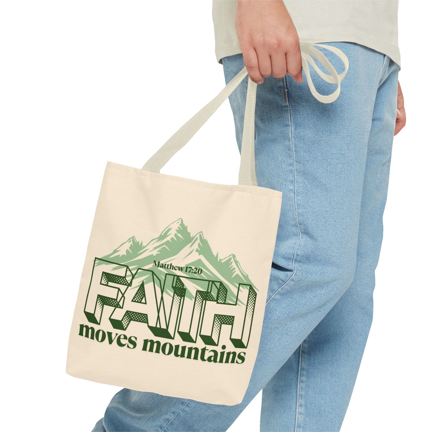 Mountain Faith Inspirational Tote Bag