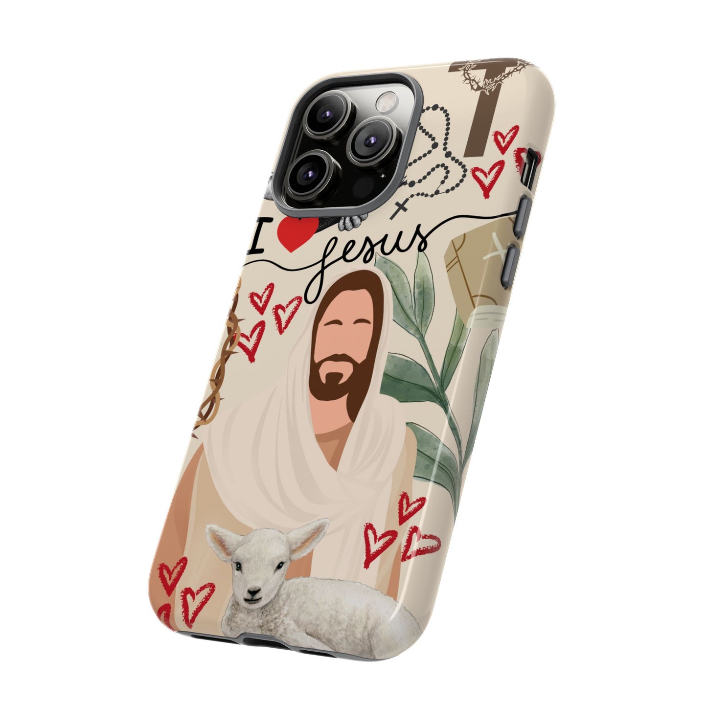 Vibrant Phone Case with Religious Art, Tough Cases for Devotees, Faith-Inspired Design