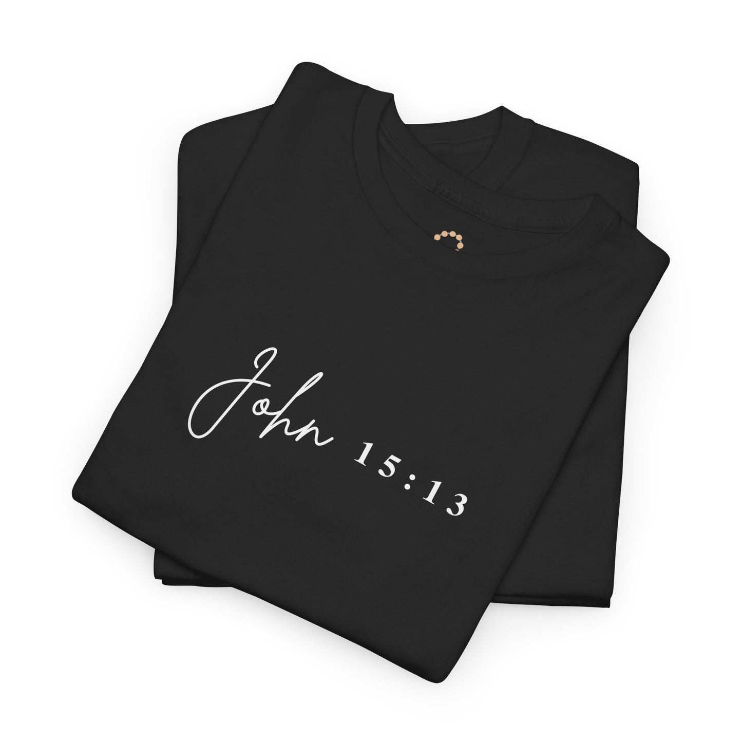 Minimalist Jesus Line Art T-Shirt – John 15:13 Crown of Thorns Design