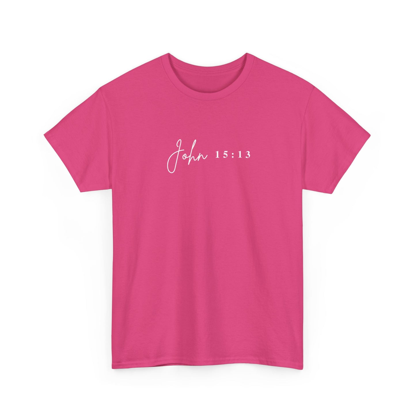 Minimalist Jesus Line Art T-Shirt – John 15:13 Crown of Thorns Design