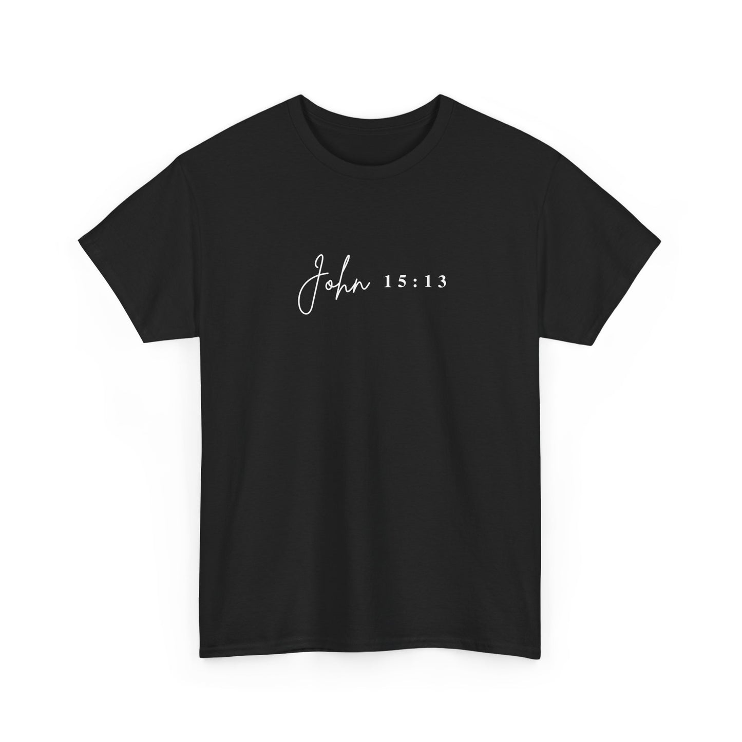 Minimalist Jesus Line Art T-Shirt – John 15:13 Crown of Thorns Design