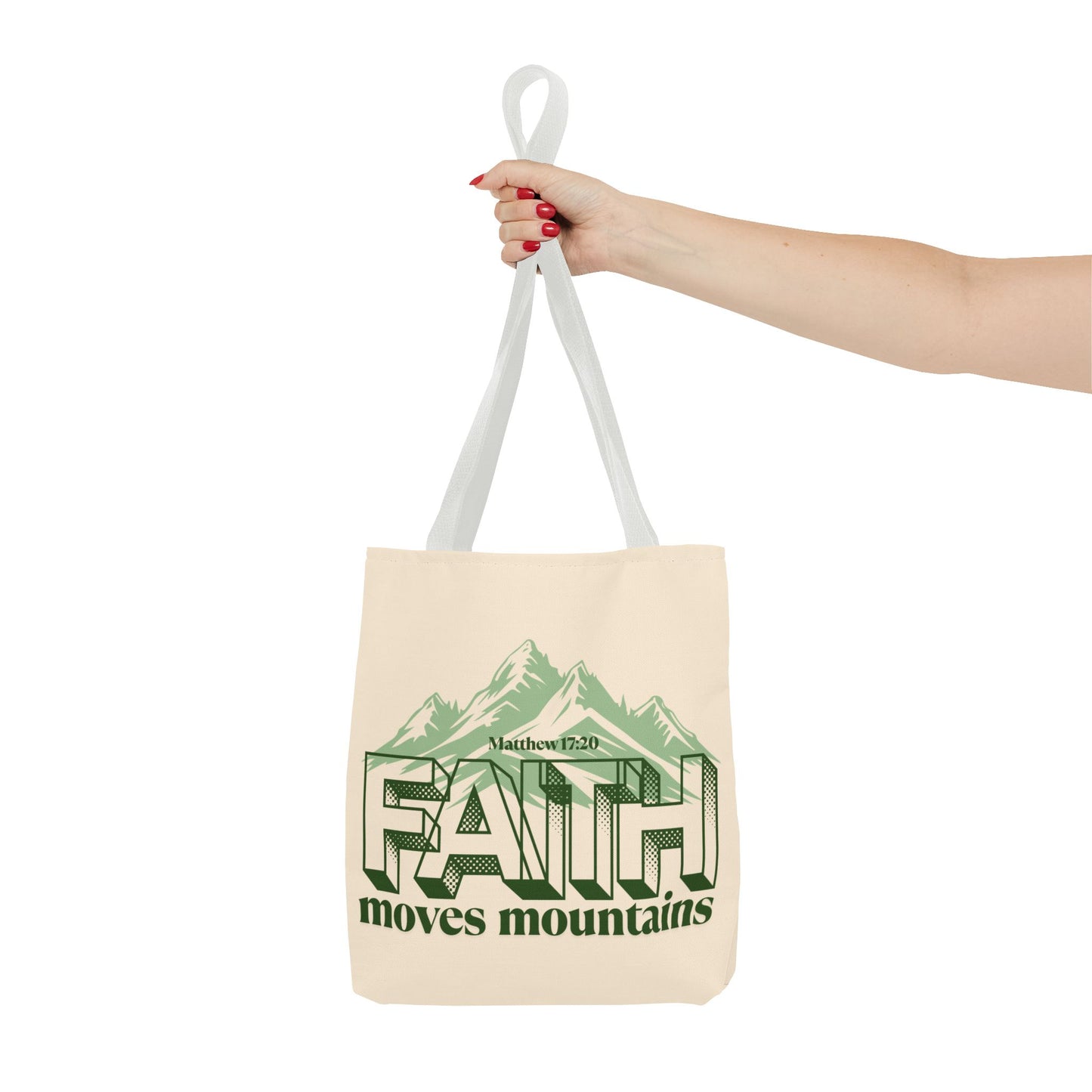 Mountain Faith Inspirational Tote Bag