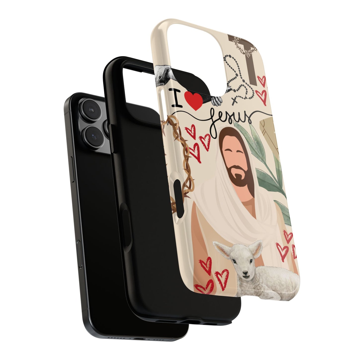 Vibrant Phone Case with Religious Art, Tough Cases for Devotees, Faith-Inspired Design