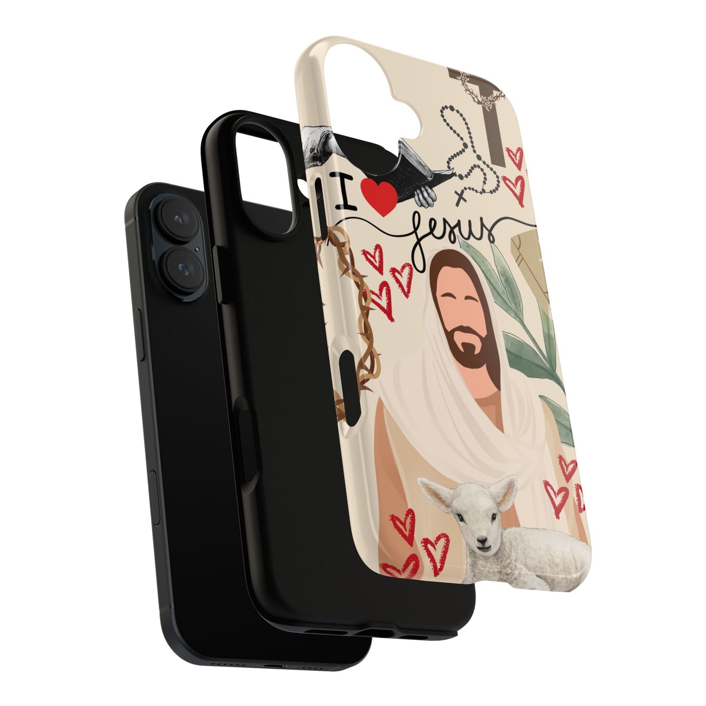 Vibrant Phone Case with Religious Art, Tough Cases for Devotees, Faith-Inspired Design